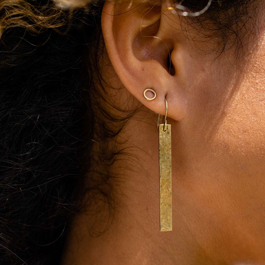Horizon Earrings - Brass