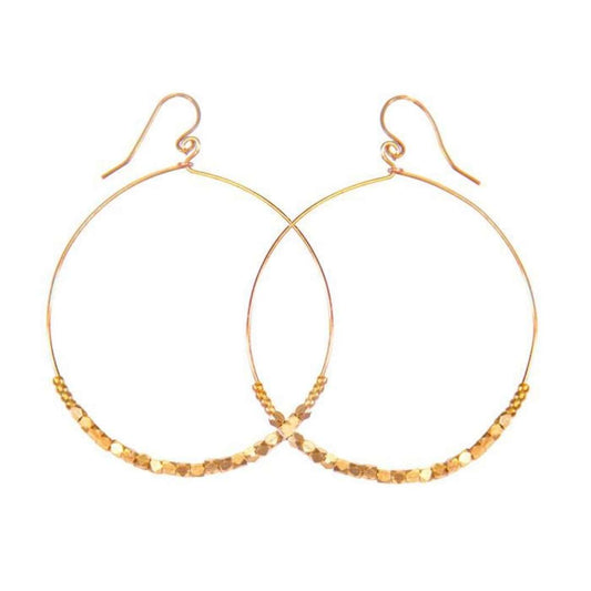 Shimmer Earrings - Gold Tone