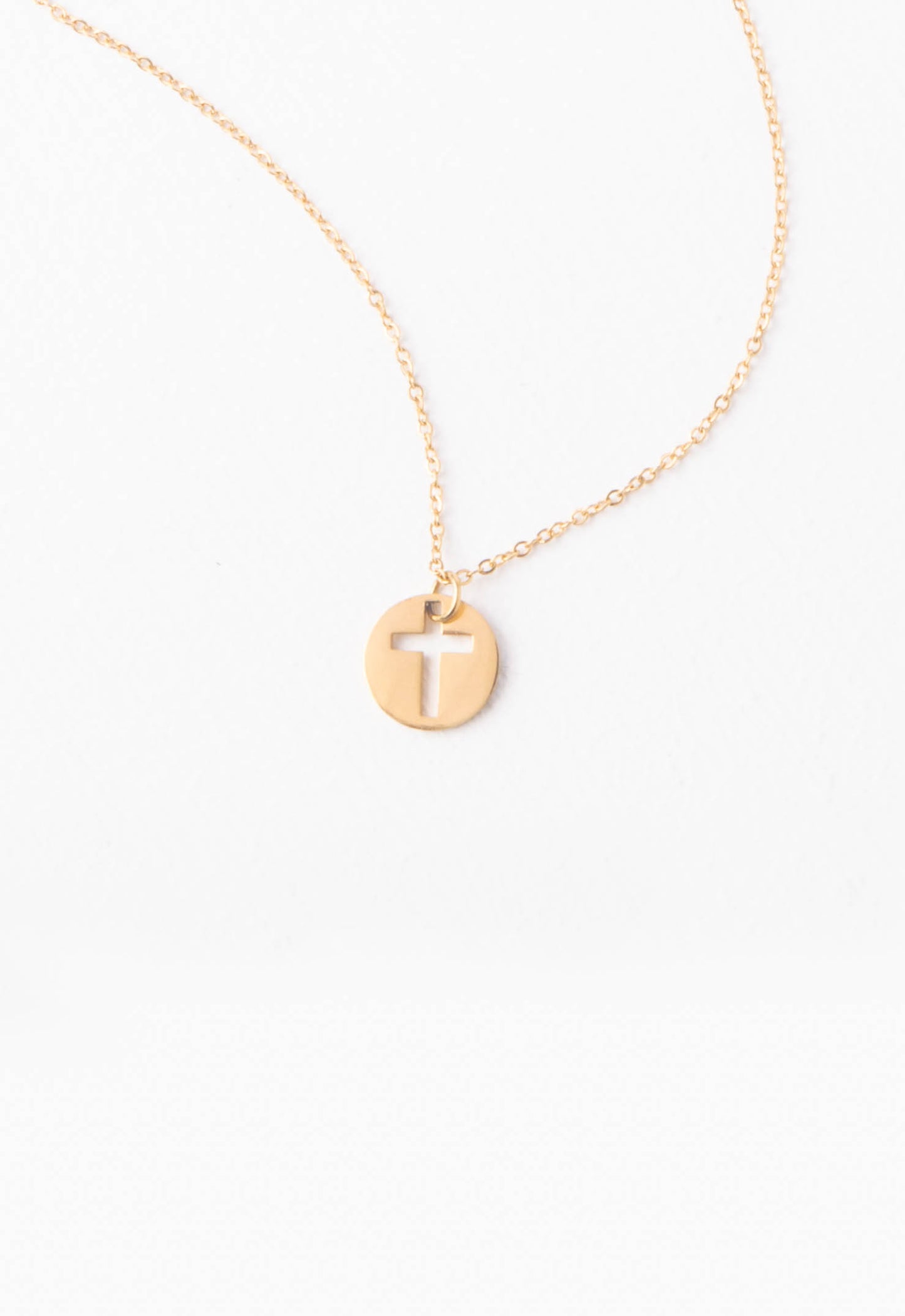 Axis Gold Cross Necklace