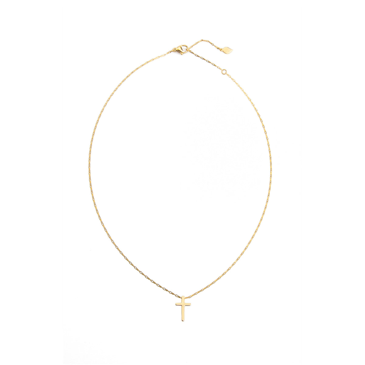 Great Courage Engraved Women's Cross Necklace