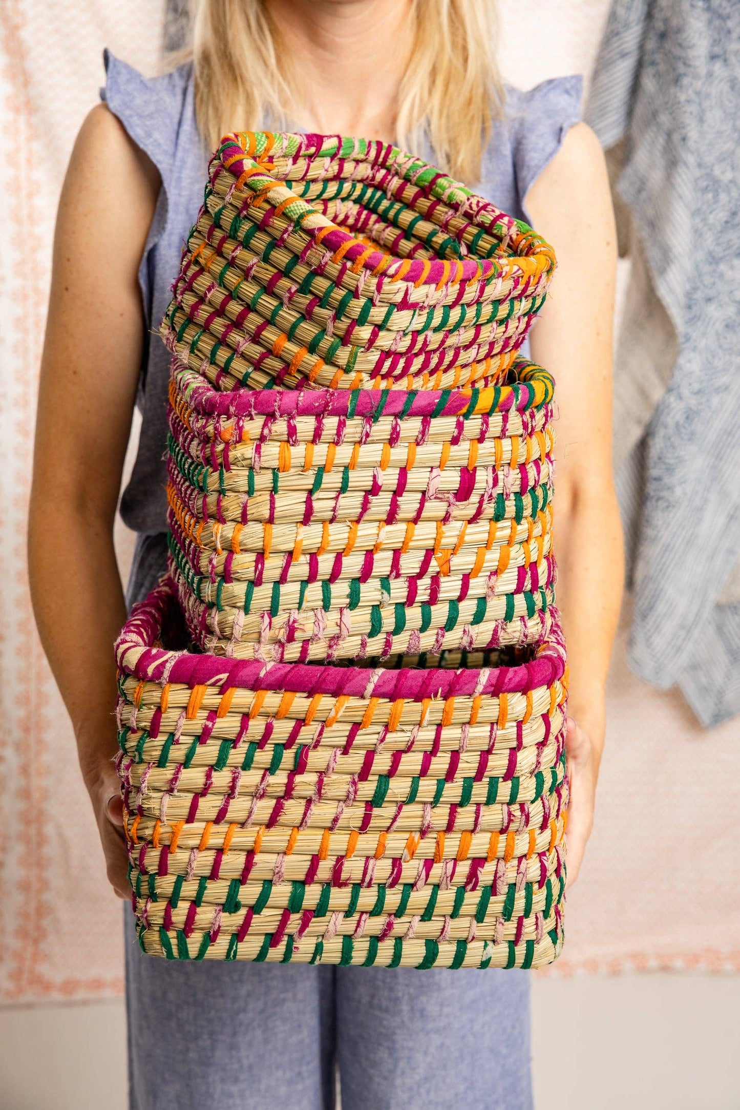 Bangladesh Cascade Basket-Medium